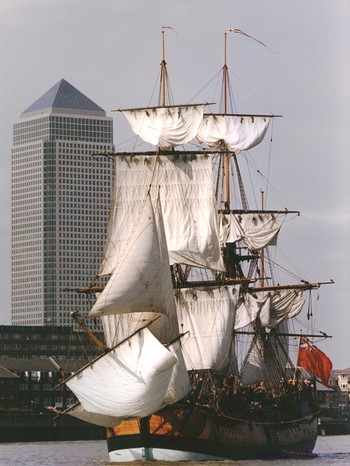 Nachbau der Endeavour in London | Bild: picture-alliance/dpa