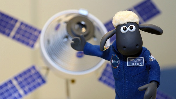 Shaun das Schaf wird mit Artemis I zum Mond fliegen. | Bild: ESA/Aardman