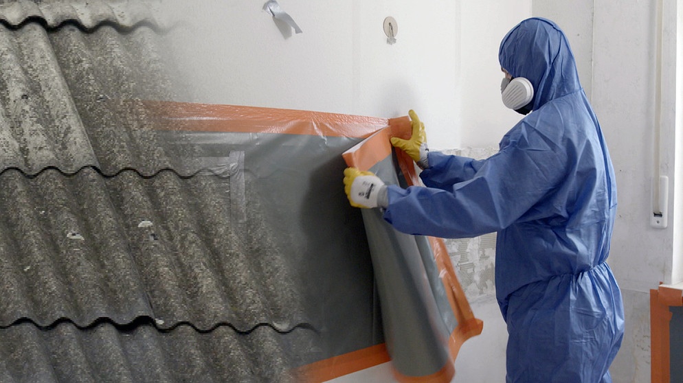 Gefahr bei Hausrenovierung. Wie kann man sich gegen Asbest schützen? | Bild: BR/Gut zu wissen