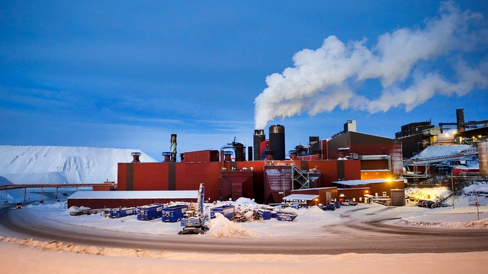 Das schwedische Bergbauunternehmen LKAB in bei Kiruna im Norden Schwedens. Im Januar 2023 gab LKAB bekannt, ein großes Vorkommen an Seltenen Erden entdeckt zu ahben.  | Bild: dpa-Bildfunk/Maja Suslin