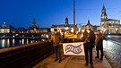 Protestlauf "Pro Elbe" gegen den Ausbau der Elbe in Dresden im Jahr 2011 | Bild: picture-alliance/dpa
