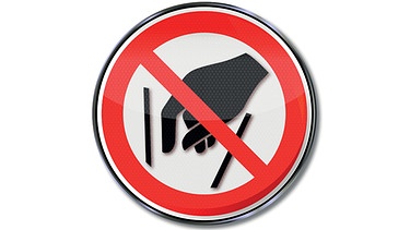 Arbeitsschutz-Symbol: Hineinfassen verboten! | Bild: colourbox.com
