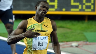 Usain Bolt läuft Weltrekord 2009 | Bild: picture-alliance/dpa