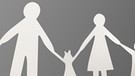 Symbolbild: Eine Familie im Scherenschnitt | Bild: colourbox.com