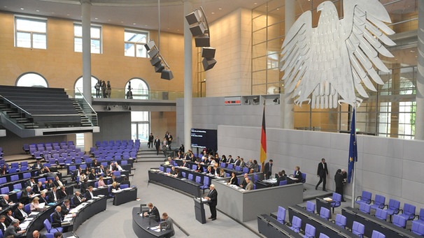 Plenarsaal des deutschen Bundestags | Bild: picture-alliance/dpa