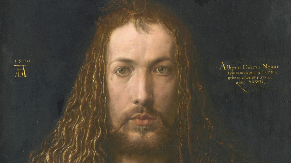 Ausschnitt aus Dürers "Selbstbild mit Pelzrock" in der Alten Pinakothek | Bild: BR