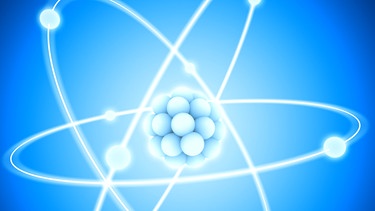 Grafik: Aufbau eines Atoms | Bild: colourbox.com