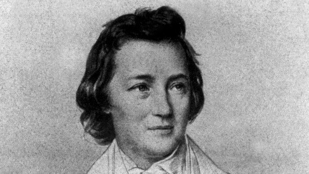 Goethes Begegnungen: Heinrich Heine, 1842 Bleistiftzeichnung | Bild: picture-alliance/dpa