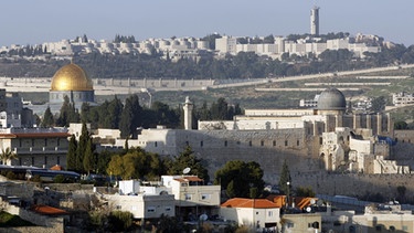 Jerusalem - Felsendom und Al-Aksa-Moschee | Bild: picture-alliance/dpa