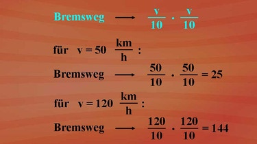 Bremsweg-Berechnung | Bild: BR