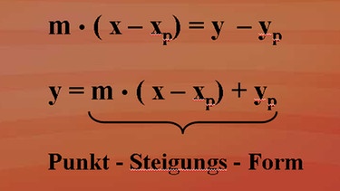 Grundkurs Mathematik: Punkt-Steigerungs-Form | Bild: BR