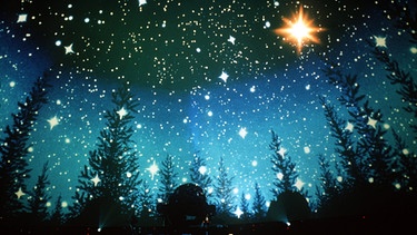 Sterne und Kometen über Nachthimmel | Bild: dpa-Bildfunk