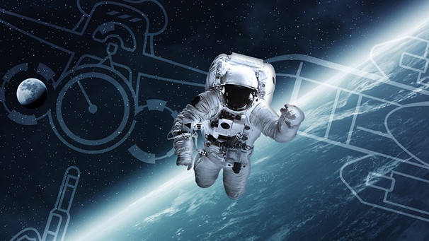 Schwebender Astronaut | Bild: Adobe Stock / Colourbox