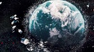 Weltraumschrott: Warum wir ein Müllproblem im Weltall haben und wie wir es lösen. Denn räumen wir nicht auf, droht ein Satelliten-Blackout, der uns alle trifft. | Bild: BR