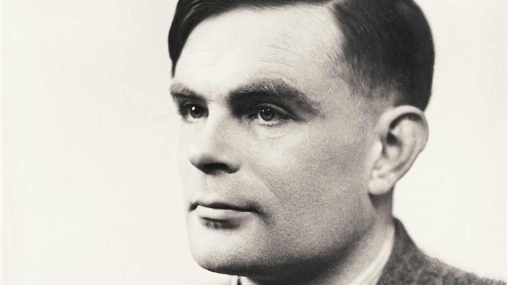 Alan Turing, Computerpionier und Entschlüssler des Engima-Codes im Zweiten Weltkrieg. | Bild: Jan Braun / Heinz Nixdorf MuseumsForum