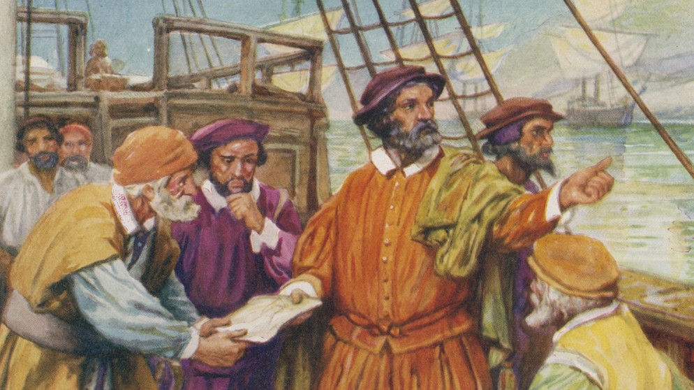 1520 entdeckte der Portugiese Ferdinand Magellan bei seiner Weltumseglung einen Durchgang vom Atlantik zum Pazifik: die nach ihm benannte Magellanstraße. | Bild: picture alliance/Mary Evans Picture