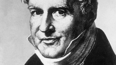 Alexander von Humboldt. Flüsse, Berge, Städte und Pinguine sind nach ihm benannt. Sein Wissensdrang führte Alexander von Humboldt vom Fichtelgebirge in Franken bis in den tiefsten Dschungel nach Südamerika. Mehrmals begab er sich dabei in Lebensgefahr. | Bild: picture-alliance/dpa