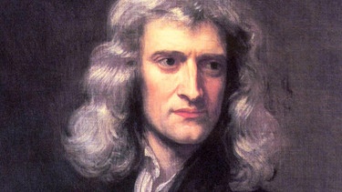 Isaac Newton, britischer Naturforscher, hier auf einer Nachbildung eines Porträts des Künstlers Geoffrey Kneller. | Bild: picture alliance/CPA Media