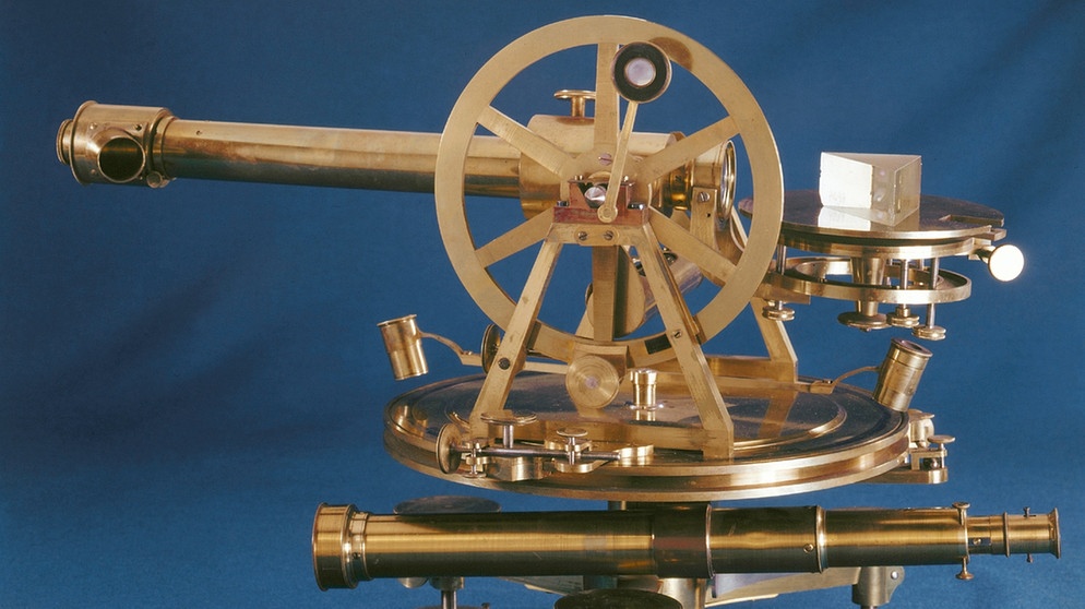 Weitere Erfindung Joseph von Fraunhofer, dem berühmten Physiker aus Bayern: Fraunhofers Prismenspektralapparat | Bild: Deutsches Museum