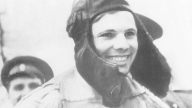 Juri Gagarin, der erste Mensch im Weltraum | Bild: picture-alliance/dpa/DB
