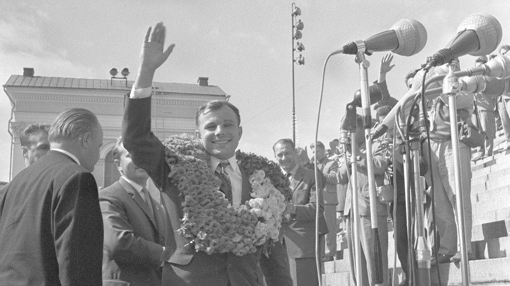 Juri Gagarin, der erste Mensch im Weltraum | Bild: picture-alliance/dpa