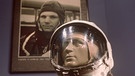Der Original-Raumanzug von Juri Gagarin, dem ersten Menschen im All. Hier steht er 1996 im Raumfahrtmuseum im russischen Sternenstädtchen, Swjosdny Gorodok (auch: Star City). Hier werden noch heute die Kosmonauten ausgebildet. | Bild: picture-alliance/dpa/lpol