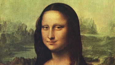 Das berühmte Gemälde Mona Lisa von Leonardo da Vinci - ihr Lächeln macht es so entzückend. | Bild: picture-alliance/dpa