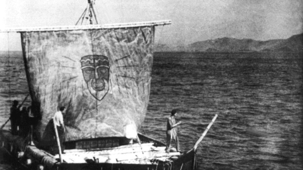 Thor Heyerdahl und die Expedition "Kon-Tiki" | Bild: picture-alliance/dpa