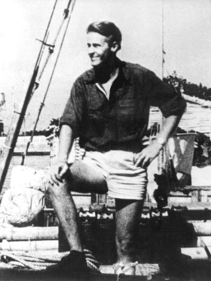 Thor Heyerdahl und sein Floß Kon-Tiki | Bild: picture-alliance/dpa