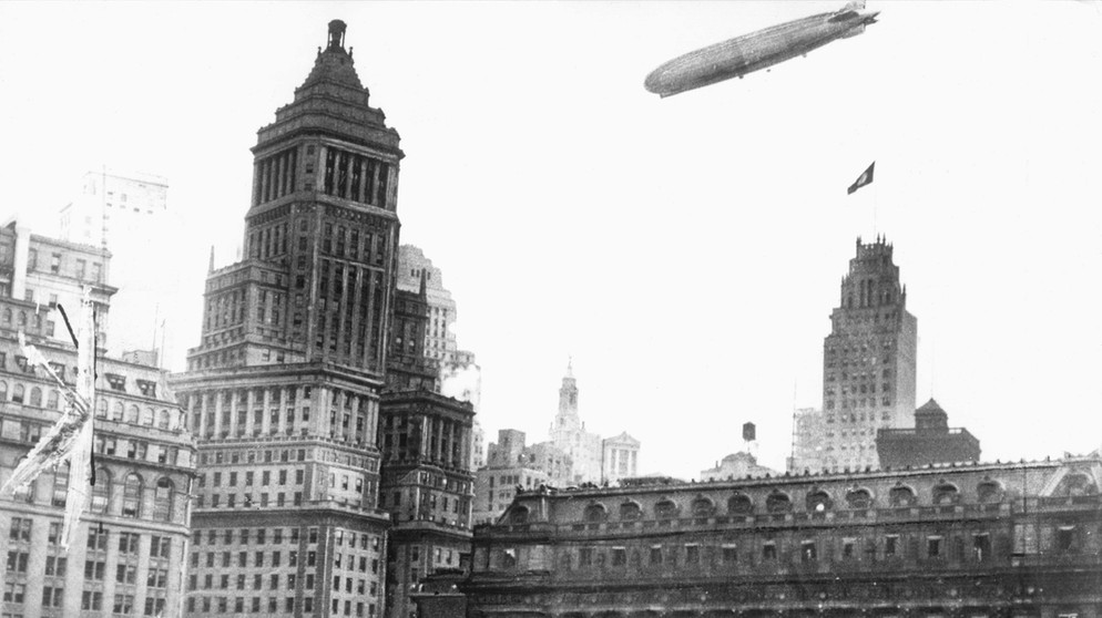 Zeppelin über New York | Bild: picture-alliance/dpa