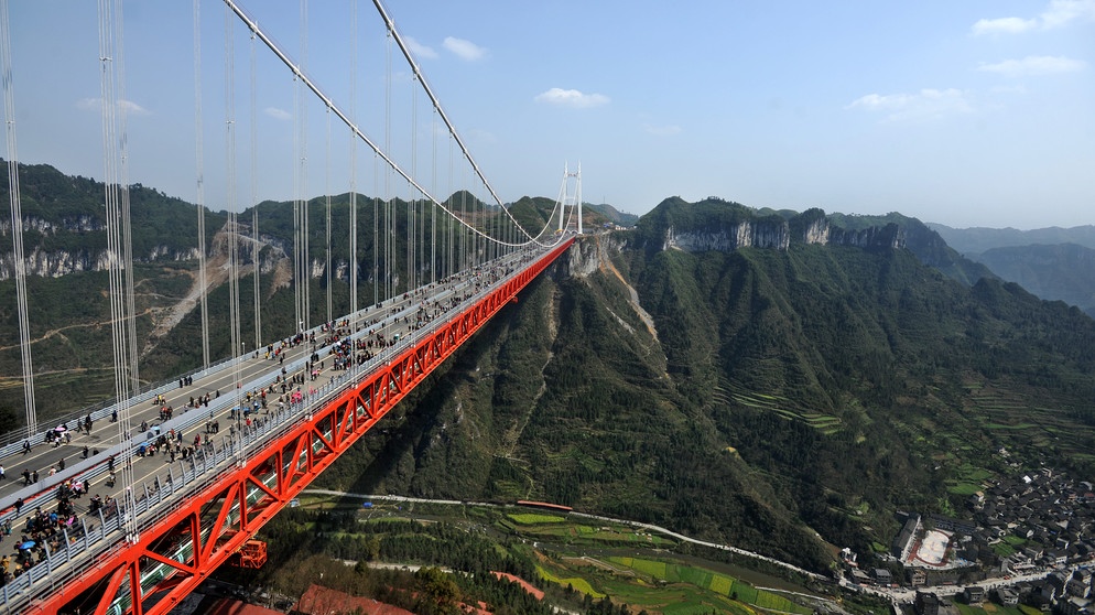 Aizhai-Brücke in China | Bild: picture-alliance/dpa