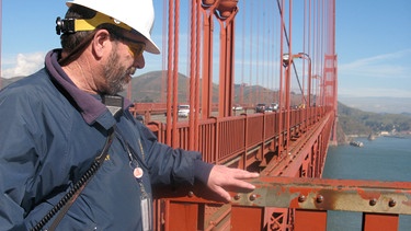 Dennis "Rocky" Dellarocca auf der Golden Gate Bridge | Bild: picture-alliance/dpa