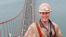 Anstreicher auf Halteseil der der Golden Gate Bridge | Bild: picture-alliance/dpa