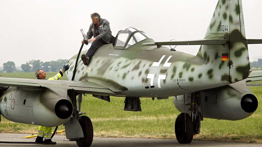 Düsenflugzeug Messerschmitt | Bild: picture-alliance/dpa