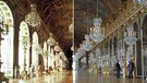 Spiegelsäle Herrenchiemsee (links) und Versailles (rechts) | Bild: picture-alliance/dpa