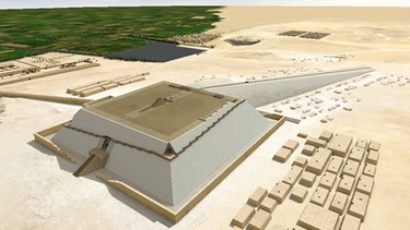 Bau derCheops-Pyramide in 3D | Bild: picture-alliance/dpa