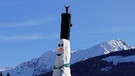 Laut Guiness Buch der Rekorde stand der bislang größte Schneemann der Welt 2020 in der Steiermark in Österreich: 38,04 Meter maß „Riesi“ auf der Riesneralm in Grimming-Donnersbachtal. | Bild: Erwin Petz/Riesneralm