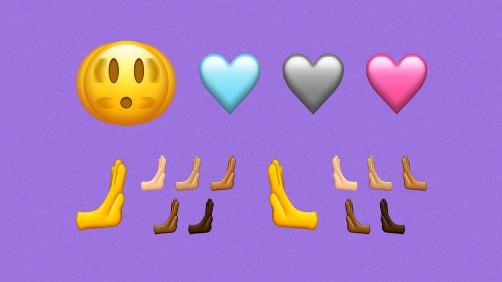 Die Neuzugänge unter den Emojis seit 2022- Die Smileys und anderen bunten Bildchen sind aus unserer digitalen Kommunikation nicht wegzudenken und haben sogar unsere Sprache verändert. | Bild: emojipedia.org