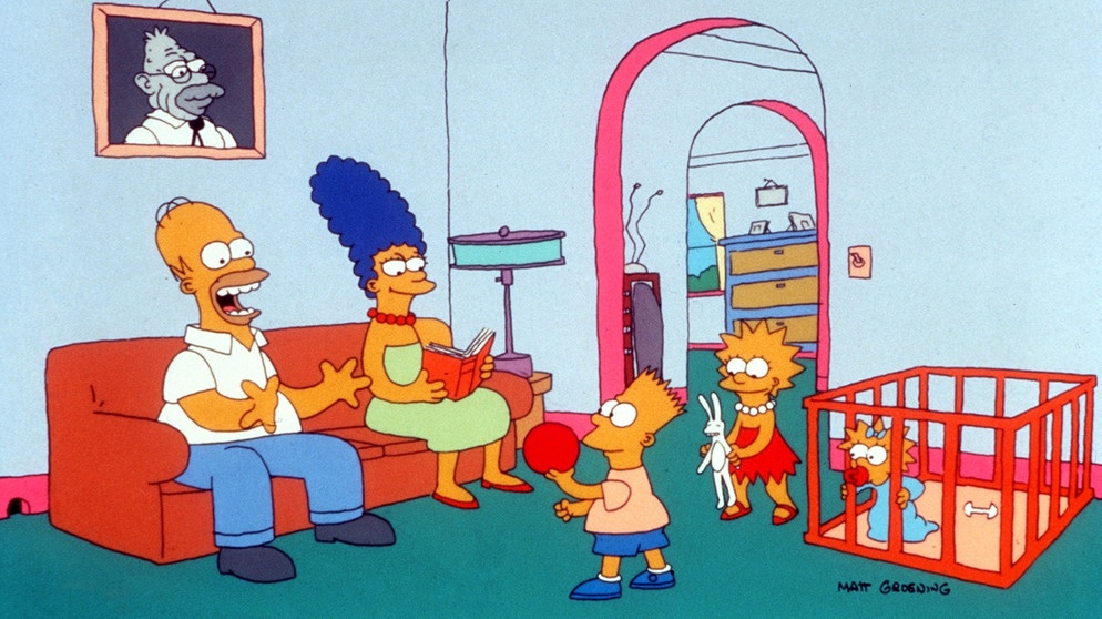 zum Weltlinkshändertag am 13. August: Die Simpsons sind alle Linkshänder | Bild: picture-alliance/dpa