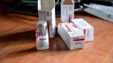 Impfstofffläschchen gegen Tollwut | Bild: picture alliance / NurPhoto | Adriana Adie