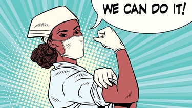 We can do it! Auch eine Pandemie wie Corona kann bezwungen werden und enden. | Bild: colourbox.com