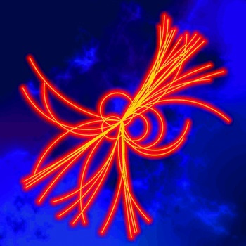 Computersimulation des Zerfalls eines Higgs-Teilchens | Bild: DESY in Zeuthen