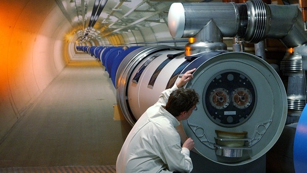 Modell des LHC-Tunnels | Bild: picture-alliance/dpa