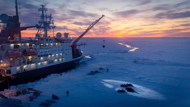 Die Polarstern auf der MOSAiC-Expedition im October 2019 im Arktischen Ozean | Bild: picture-alliance/dpa