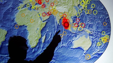 Weltkarte Erdbeben | Bild: picture-alliance/dpa