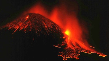 Der Vulkan Ätna in Italien, 29.05.2000 | Bild: picture-alliance/dpa