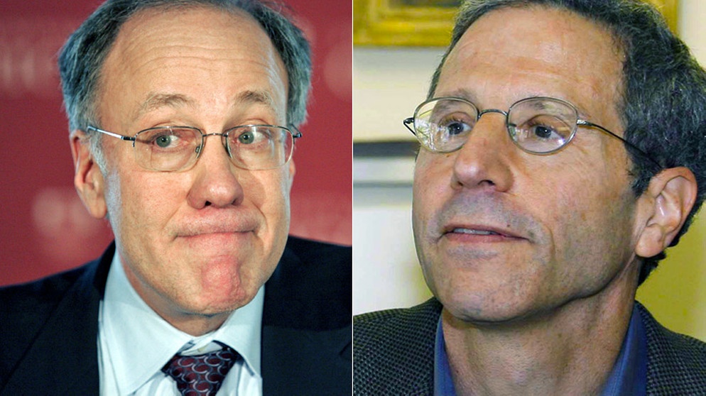 Roger Myerson (links) und Eric Maskin (rechts), Preisträger des Wirtschafts-Nobelpreises 2007 | Bild: picture-alliance/dpa