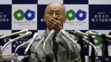 Nobelpreis für Medizin: Reaktion von Satoshi Ōmura | Bild: Reuters (RNSP)