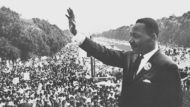 Friedensnobelpreisträger Martin Luther King im Jahr 1963 | Bild: picture-alliance/dpa