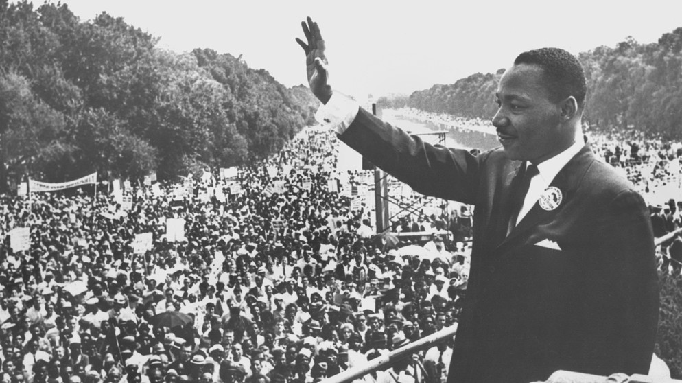 Friedensnobelpreisträger Martin Luther King im Jahr 1963 | Bild: picture-alliance/dpa